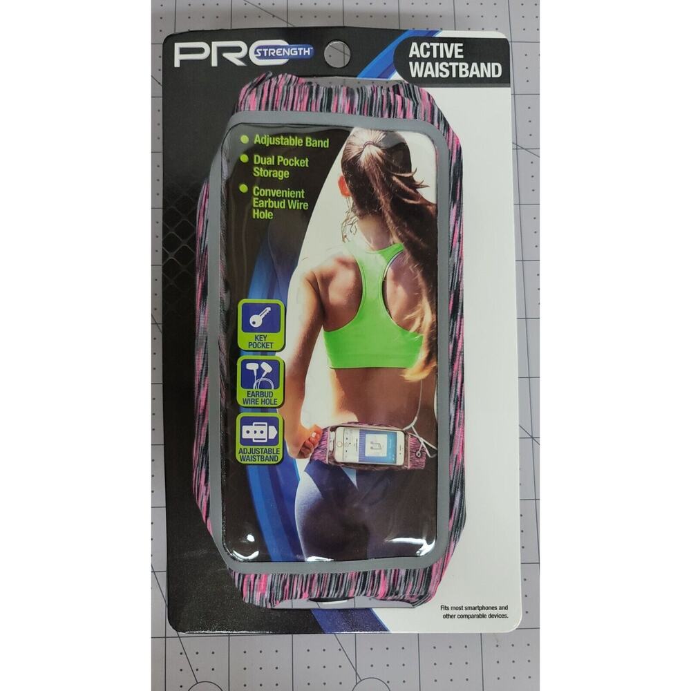 PRO‎ STRENGTH ACTIVE WAISTBAND ADJUSTABLE BAND HOLDS PHONE